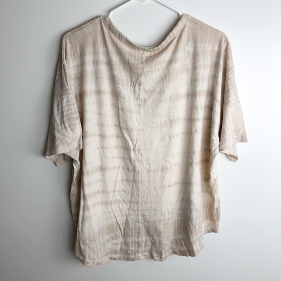 ATHLETA Tan Tie Dye Short Sleeve Top - Picture 4 of 5